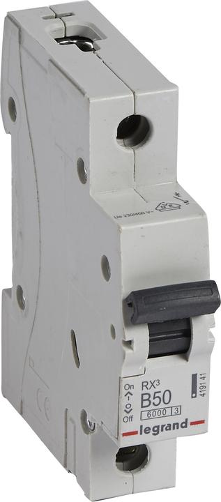 Actual product image Legrand LEG 419141 RX3 LS B50A 1P 6KA 1M