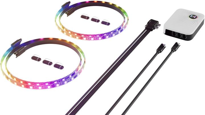 Actual product image Hyte Ls30 RGB Light Strips Blk 2pk + Np (Green, Blue, Red)