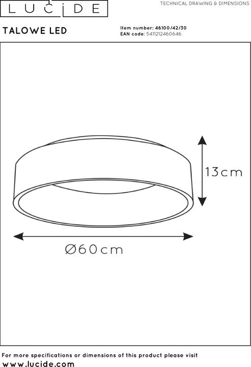 Actual product image Lucide Talowe (2520 lm)