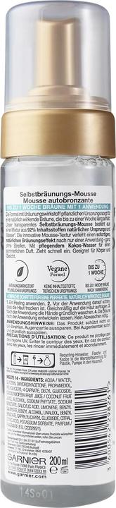 Actual product image Garnier Ambre Solaire Natural Bronzer (Self tanning foam, 200 ml)