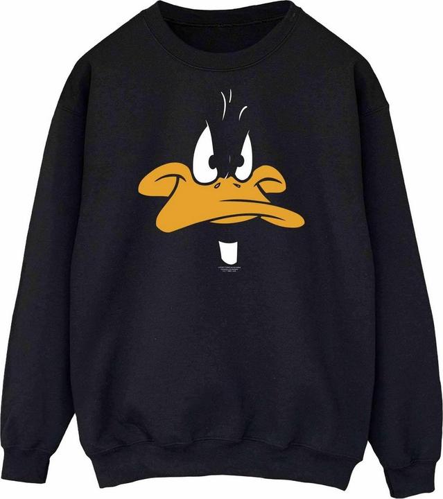 Looney Tunes Womens/Ladies Daffy Duck Face Sweatshirt