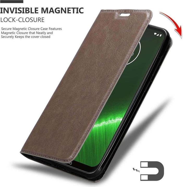 Produktbild Cadorabo Book Invisible Magnet Cover (Motorola Moto G7, Motorola Moto G7 Plus)
