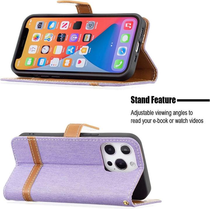 Actual product image König Design Case Mobile Protection for Apple iPhone 13 Pro Max Case Cover Pocket Cases Purple (Apple iPhone 13 Pro Max)