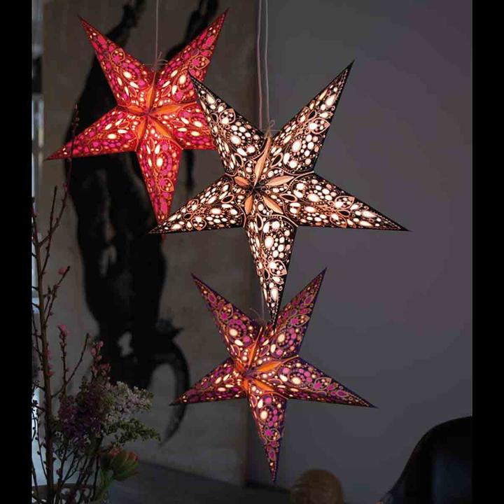 Produktbild Starlightz Papierstern rani black white size M