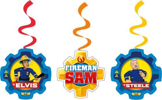 Image du produit Amscan Spirales décoratives Pompier Sam