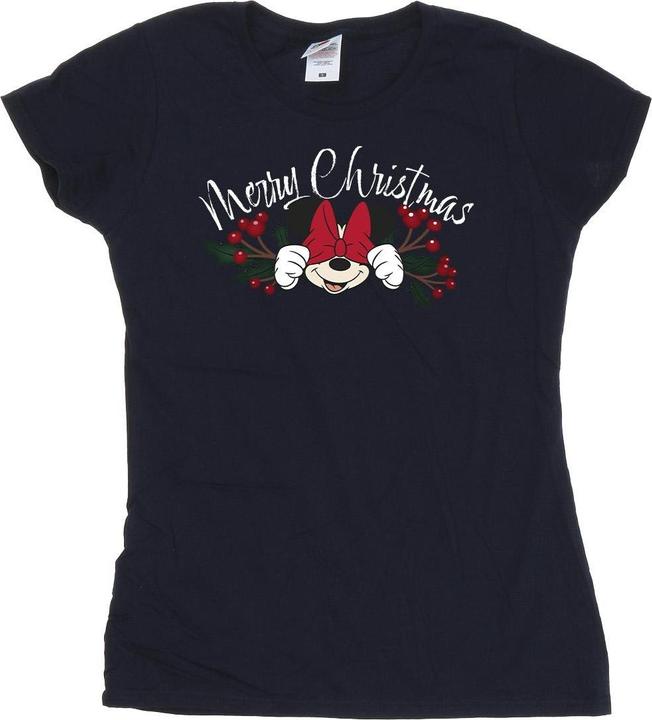 Disney Minnie Mouse Christmas Holly TShirt (L)