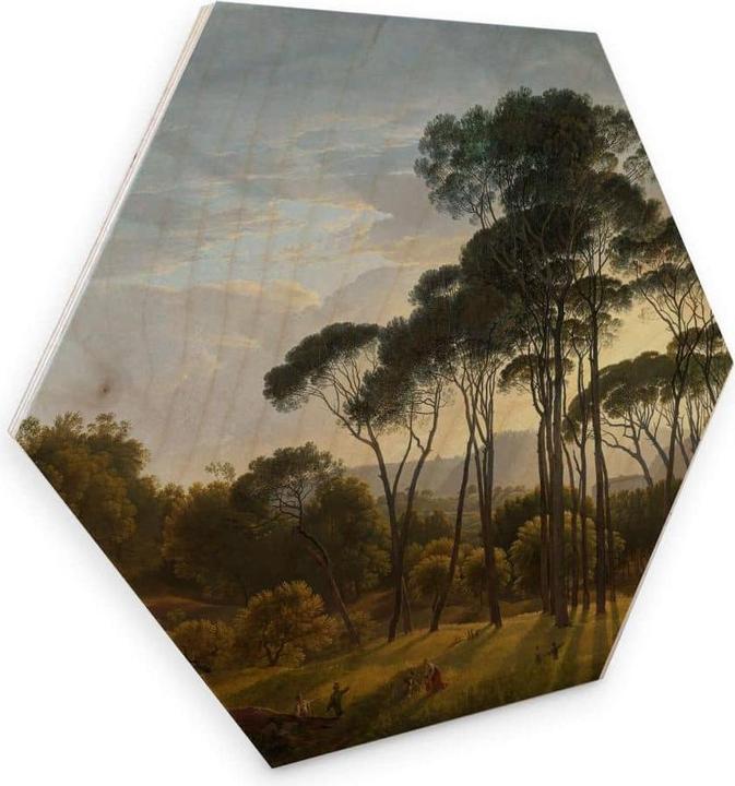 Produktbild Trenddeko Italienische Landschaft mit Schirmkiefern (35 x 30 cm)