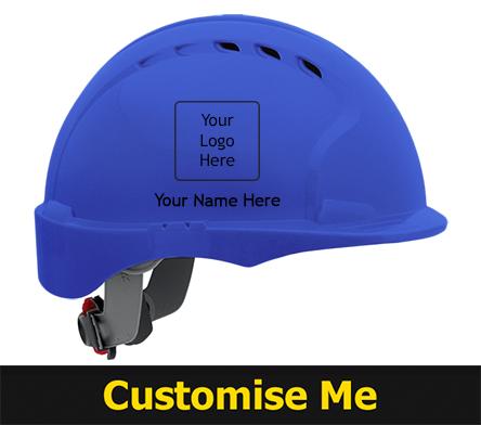 Immagine prodotto Casco di sicurezza EVO3, taglia regolabile, HDPE, blu,, Ventilato