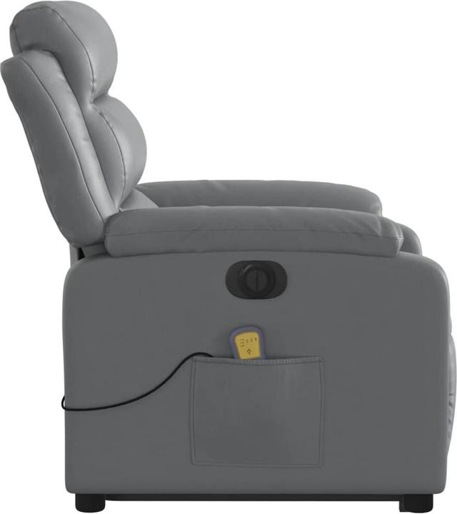 Actual product image VidaXL Massage chair with stand-up aid electric imitation leather