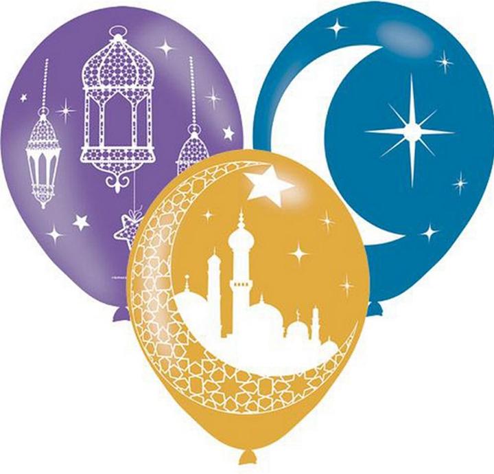 Produktbild Amscan Eid Mubarak Ballons ( 6) (6 x)