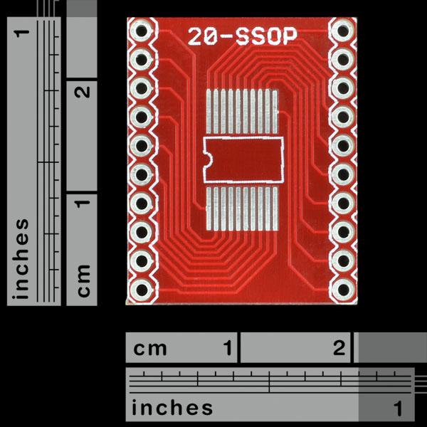 Actual product image SparkFun Adapter SSOP to DIP 20Pin