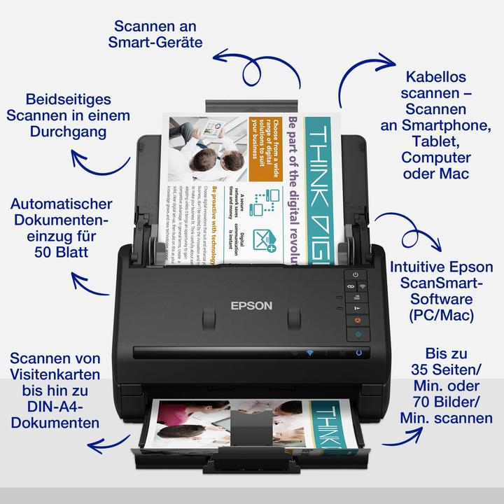 Produktbild Epson WorkForce ES-500WII (USB, Wi-Fi Direct)