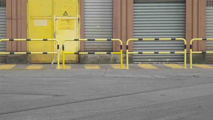 Actual product image Rs Pro Safety Railing Steel Yellow/Black Safety Barrier