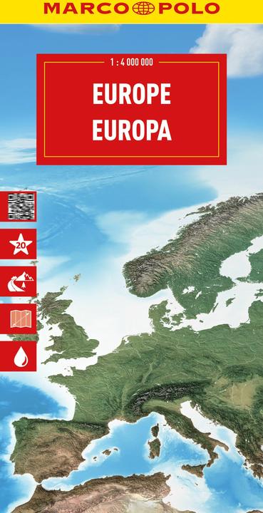 Produktbild Reisekarte Europa 1:4 Mio