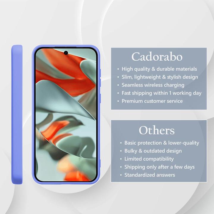 Actual product image Cadorabo Case for Google Pixel 9 PRO XL TPU Liquid Silicone Cover (Google Pixel 9 Pro XL)