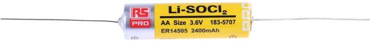 Rs Pro Pile AA, lithium chlorure de thionyle, 3.6V / 2.4Ah, avec cosse à souder (1 pcs, AA, 2400 mAh)