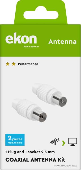 Actual product image Ekon Connector Kit for SAT antennas (Antenna cable)
