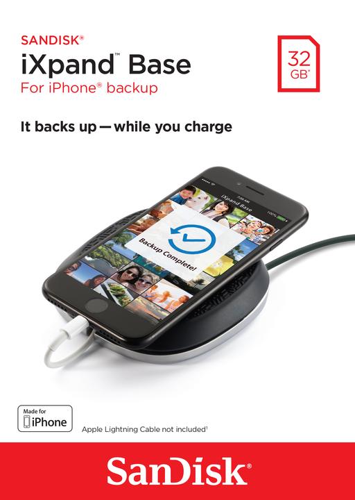Actual product image SanDisk iXpand Base 32GB (15 W)