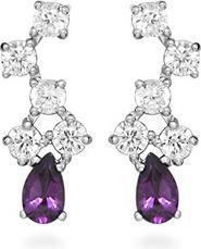JVD Sparkling silver earrings with zircons SVLE0631SH8F200