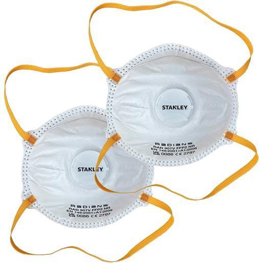 Stanley SYFFP22PKB EU FFP2 Einweg-Staubmaske 2 Stück (FFP2, 2 x)