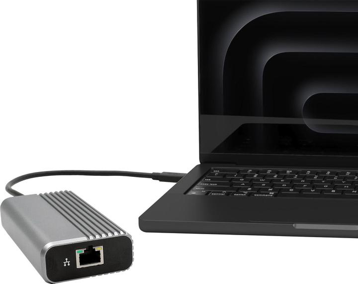 Actual product image Exsys USB4 Ethernet 10Gbps Adapter (Thunderbolt 3, USB 4, RJ45 (1x))
