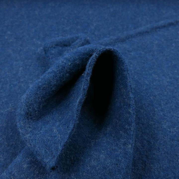 Produktbild Stoffrestposten Wollfleece - Marineblau - Mindestverkaufsmenge: 1 Meter