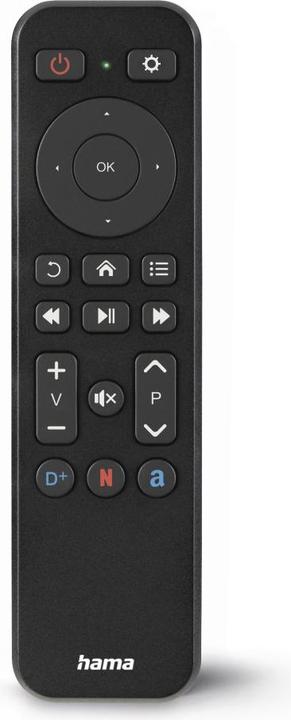 Image du produit Hama Télécommande, f. TV + bouton Netflix, Prime Video, Disney+, programmable (Télécommande universelle, Infrarouge)
