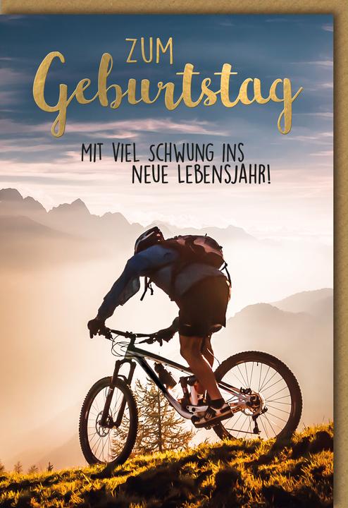 Produktbild Braun + Company Geburtstagskarte Mountainbike (1 Stk.)