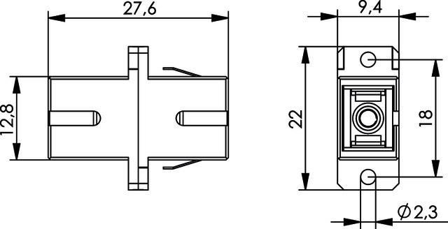 Produktbild Telegärtner Netzwerkkoppler (UTP, CAT6, 0.12 m)