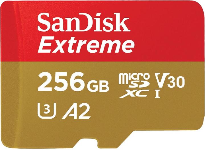 Produktbild SanDisk Extreme (256 GB, microSDXC, U3, UHS-I)