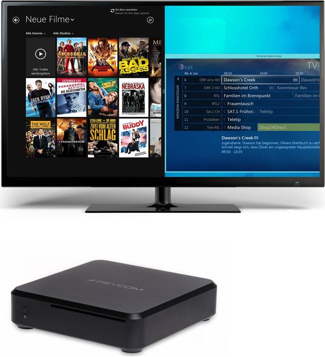Actual product image Reycom REC 100C Windows 8.1 MediaCenter, DVD player, 2x DVB-C (320 GB, DVB-C)