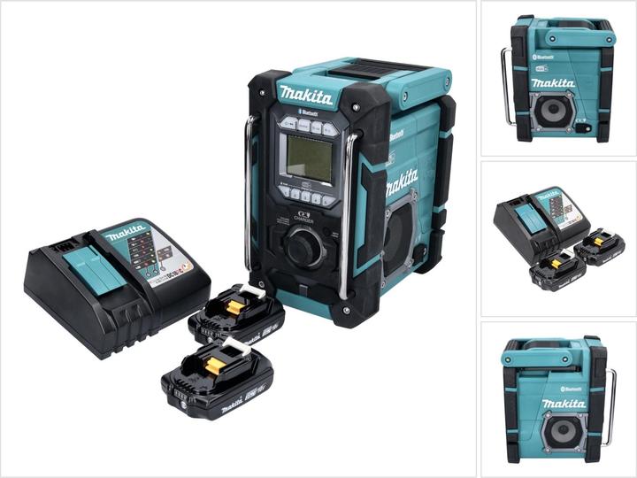 Immagine prodotto Makita DMR 301 RA Radio da cantiere ricaricabile 12 V max. - 18 V DAB / DAB+ / Bluetooth + 2x batteria (FM, AM, DAB, Bluetooth)