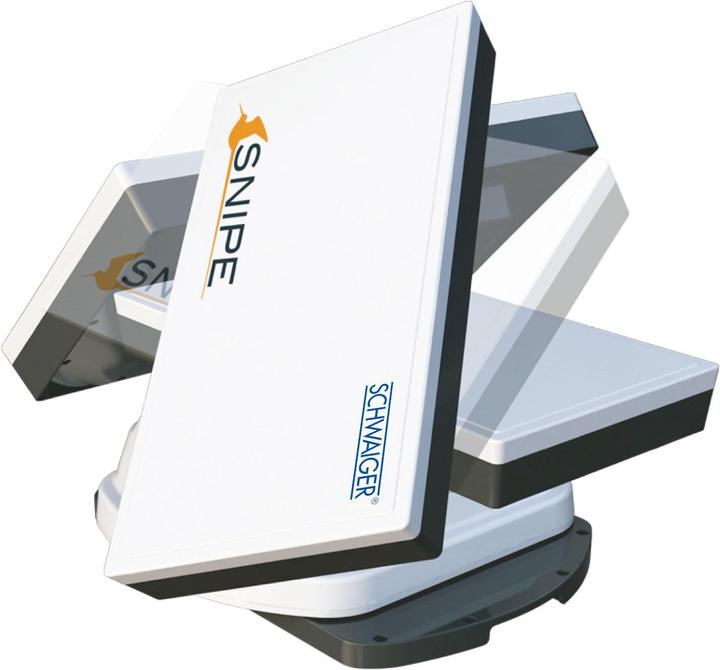 Actual product image Selfsat Snipe Single, fully automatic satellite antenna (Single LNB) white (Flat antenna, DVB-S / -S2)