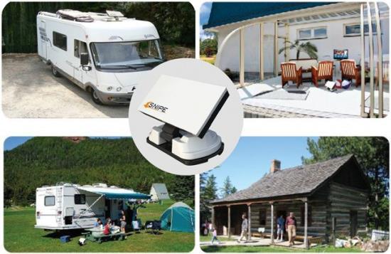 Actual product image Selfsat Snipe Single, fully automatic satellite antenna (Single LNB) white (Flat antenna, DVB-S / -S2)