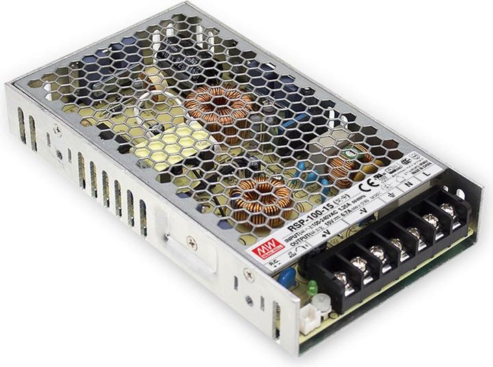 Actual product image MeanWell AC/DC power supply module closed (100 W)