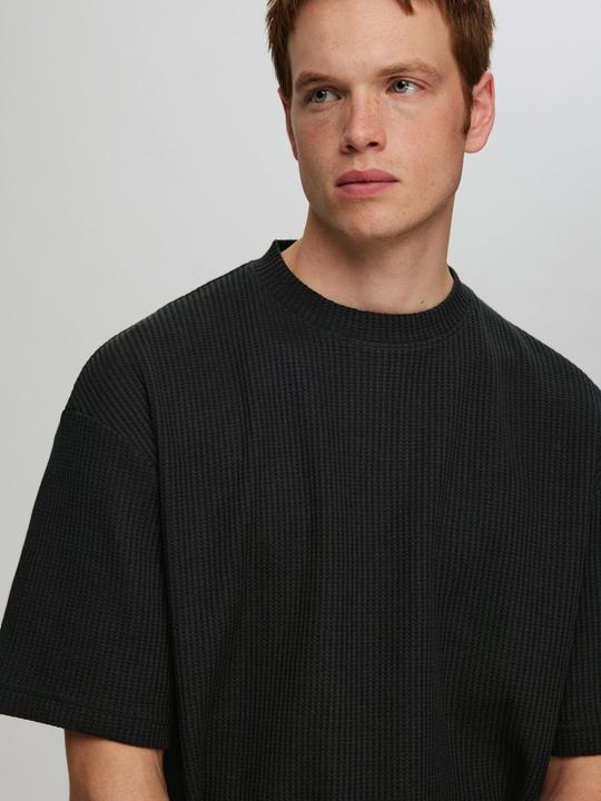 Produktbild Selected Homme Relaxed Fit Waffelmuster T-Shirt (S)