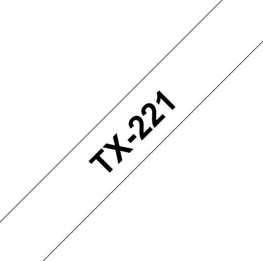 Actual product image Brother Tx-221 (0.90 cm, White, Black)