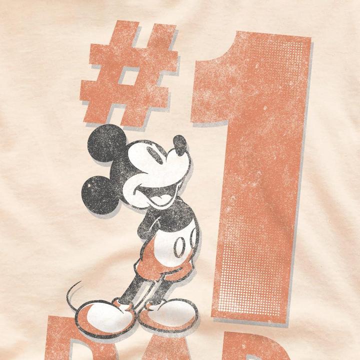 Immagine prodotto Disney Number 1 Dad Maglietta Topolino Uomo (XL)