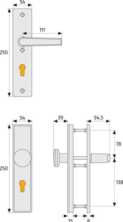 Produktbild Abus Schutzbeschlag Korridor KLS114 F1 EK