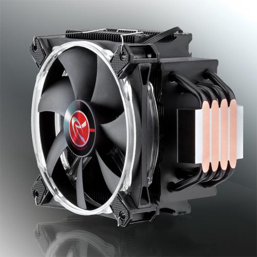 Actual product image Raijintek Leto CPU Cooler, black, RGB LED (155 mm)
