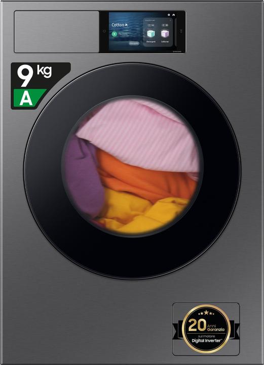 Actual product image Samsung Washing machine WF90F09C4SU3 1400 rpm 9 kg (9 kg, Left)