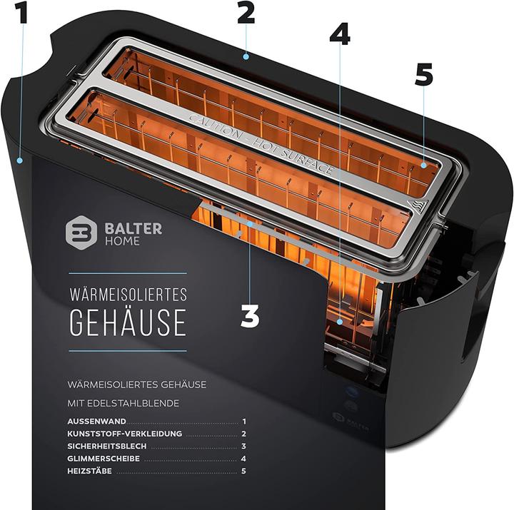 Produktbild Balter Langschlitztoaster TS-04-LCD