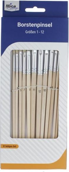 Actual product image MICA College Bristle brush set 12 pcs.