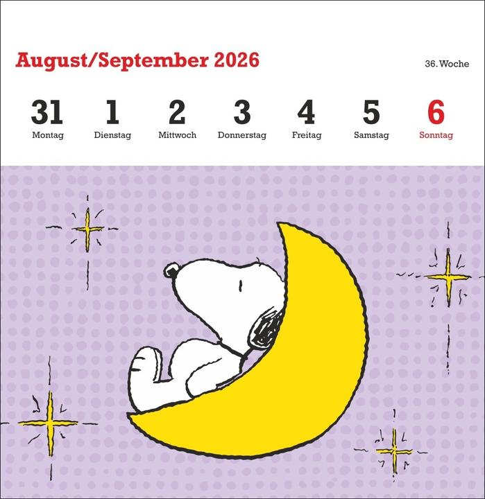 Produktbild Peanuts Premium-Postkartenkalender 2026 (Harter Einband, Deutsch)