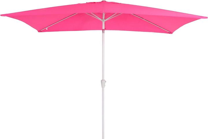 Produktbild Mendler Sonnenschirm, Gartenschirm, 2x3m rechteckig neigbar, Polyester/Alu 4,5kg - pink (1.92 m)