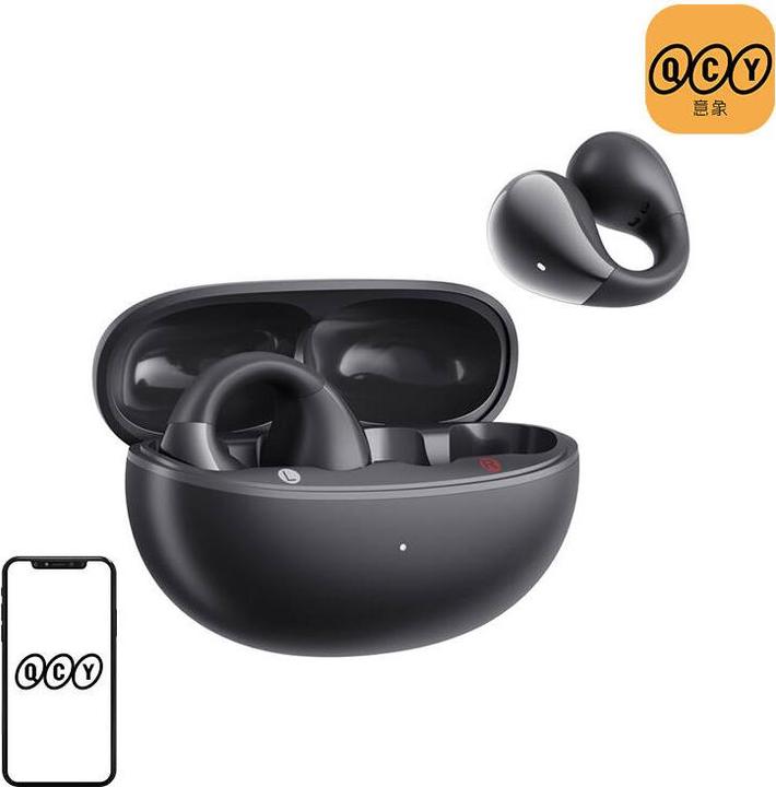 Actual product image QCY Crossky Clip T33 Headphones (black) (30 h, Wireless)