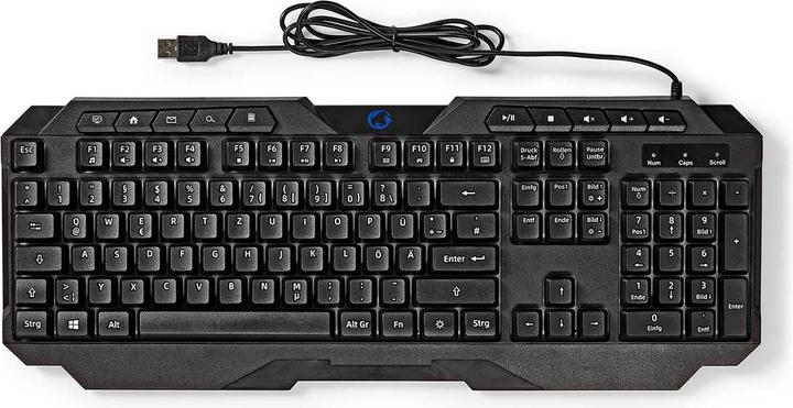 Produktbild Nedis Wired Gaming Keyboard | USB Type-A | Folientasten | LED | QWERTZ | DE-Layout | Netzkabellänge: (DE, Kabelgebunden)