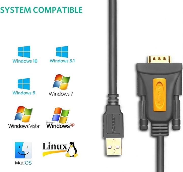 Image du produit Ugreen USB – RS-232 Adapter (1 m)