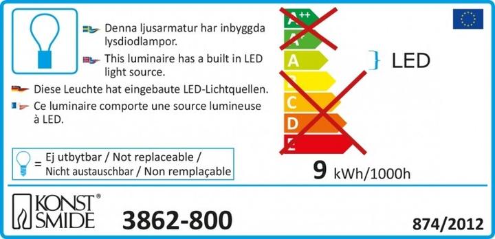 Label énergétique Konstsmide Guirlande lumineuse en touffe (10.80 m)
