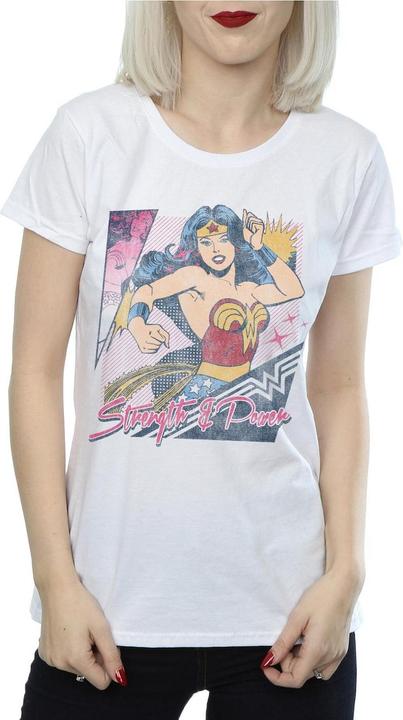 Immagine prodotto Wonder Woman Maglietta da donna/ragazzo in cotone Strength And Power (L)